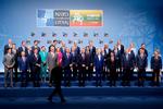Symbolværdien er til at få øje på i det politiske fællesbillede fra Nato-topmøde i Vilnius.  Foto: Ludovic Marin/Ritzau Scanpix