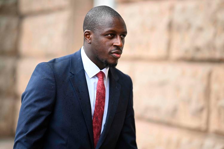 Benjamin Mendy fotograferet uden for retten i dag. Foto: Oli Scarff/Ritzau Scanpix