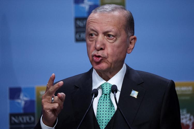 Arkiv. Tyrkiets præsident Erdogan var med til at forhandle kornaftalen, som nu er stoppet. Foto: Kacper Pempel/Ritzau Scanpix