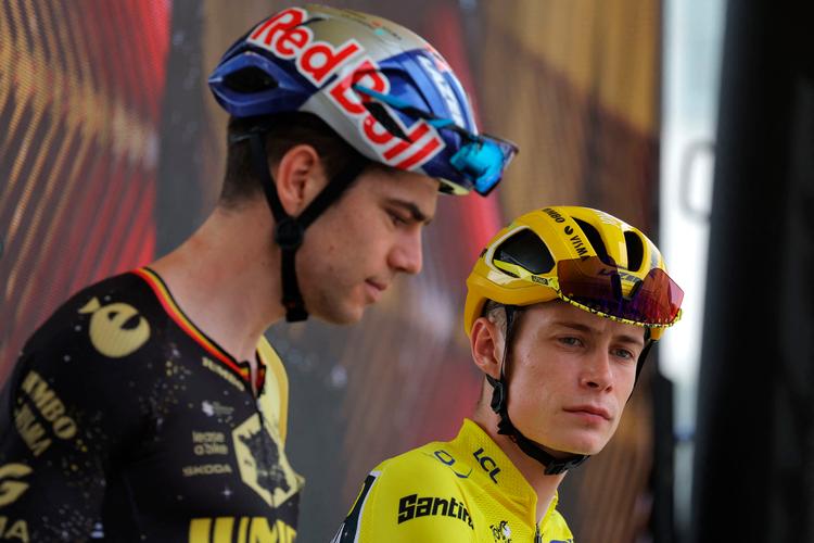 Touren er slut for i år for Wout van Aert, der har forladt Frankrig for at være hos sin gravide hustru. Foto: Thomas Samson/Ritzau Scanpix