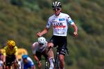 Tadej Pogacar tog sin anden etapesejr i årets Tour de France, mens Jonas Vingegaard sikkert forsvarede sin førertrøje.  Foto: Anne-christine Poujoulat/Ritzau Scanpix