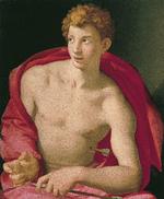 Den unge mand som er klædt ud som St. Sebastian blev malet af Bronzino i 1533 og er blevet et ikon for mandligt homoseksuelt begær.  Foto:  Google Art Project - Public Domain