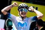 Efter en vanvittigt spændende afslutning vandt Emma Norsgaard (Movistar) fredag 6. etape af cykelløbet Tour de France Femmes. Foto: Jeff Pachoud/Ritzau Scanpix
