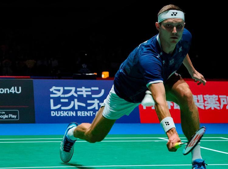 I søndagens finale skal Viktor Axelsen op imod Jonatan Christie fra Indonesien. Foto: Toshifumi Kitamura/Ritzau Scanpix