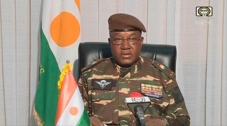 Fredag erklærede general Abdourahamane Tchiani, der står i spidsen for nationalgarden i Niger, sig selv for landets nye leder. Foto: -/Ritzau Scanpix