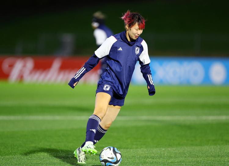  Jun Endo var med til at vinde guld ved U20-VM i 2018 og er nu en af de bærende kræfter på Japans VM-hold. Hun spiller til daglig i den amerikanske klub Angel City. Foto: Molly Darlington/Ritzau Scanpix