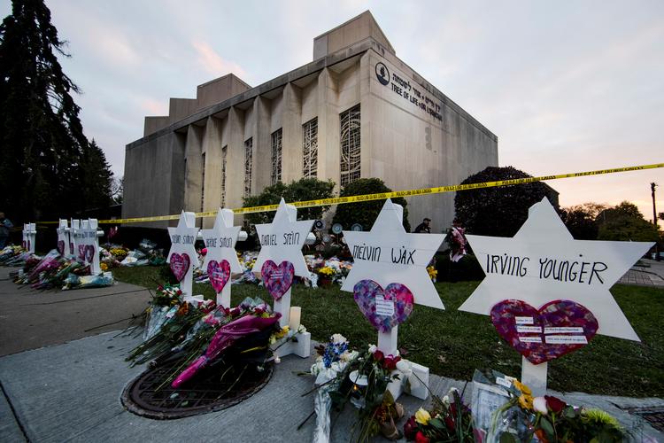 Drab på 11 personer i synagoge i 2018 beskrives som det mest dødelige antisemitiske angreb i USA’s historie. Foto: Matt Rourke/Ritzau Scanpix