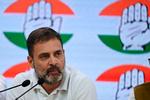 Rahul Gandhi er blevet genindsat i det indiske parlament, efter at hans dom for bagvaskelse er blevet suspenderet. Foto: Arun Sankar/Ritzau Scanpix
