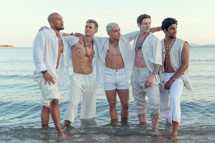 Bandet 'The Boys' er kalkeret over Take That, der blev en boybandsensation i 1990'erne.
@Scanbox Foto: Rob Baker Ashton/Rob Baker Ashton