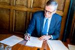     I foråret stod Laurits Rønn i spidsen for Dansk Erhvervs  overenskomstforhandlinger. De var svære denne gang. Ikke mindst på grund af den buldrende og uforudsigelige inflation. Foto: Ida Marie Odgaard/Ritzau Scanpix