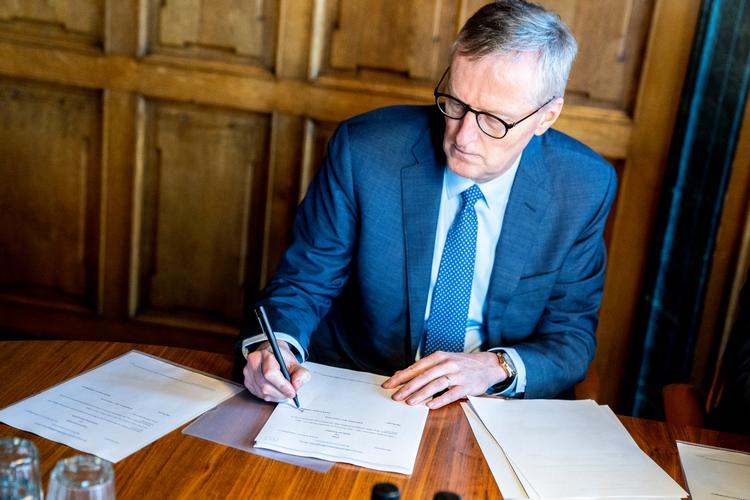     I foråret stod Laurits Rønn i spidsen for Dansk Erhvervs  overenskomstforhandlinger. De var svære denne gang. Ikke mindst på grund af den buldrende og uforudsigelige inflation. Foto: Ida Marie Odgaard/Ritzau Scanpix