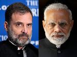 Oppositionsleder Rahul Gandhi (tv.) fremsatte hårde beskyldninger mod Indiens regeringsleder Narendra Modi (th.) under en tre timer lang debat i parlamentet forud for en mistillidsafstemning, som Modi overlevede. Foto: Drew Angerer, Tolga Akmen/Ritzau Scanpix