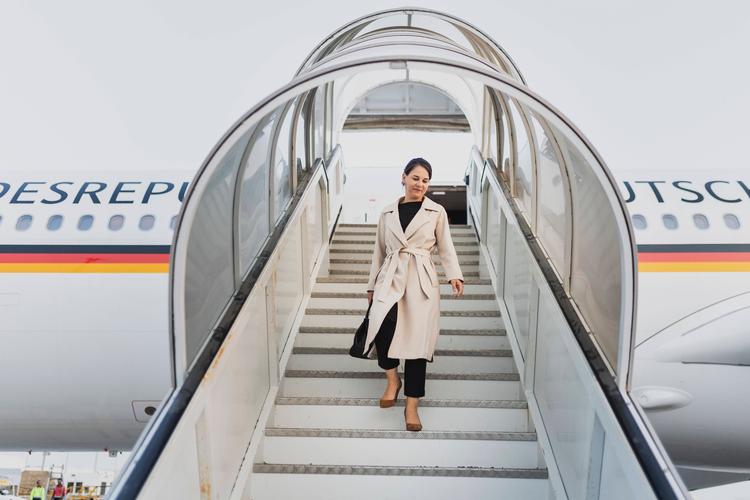 Den tyske udenrigsminister, Annalena Baerbock, skulle være fløjet til Australien, New Zealand og Fiji-øerne i regeringsflyet, men flyet var defekt. Til sidst opgav udenrigsministeren rejsen. Foto: Imago/florian Gaertner/Ritzau Scanpix