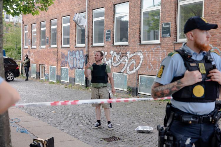 Danske Patrioter, her Toke Lorentzen, har flere gange brændt Koranen af. Foto: Anders Holst Pedersen