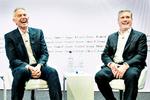 Tidligere mangeårig britisk premierminister Tony Blair har fået et særdeles tæt forhold med den nuværende leder af Labour-partiet Keir Starmer. Hvis Labour ved næste valg vinder regeringsmagten i Storbritannien, kan Blair måske få indflydelse. Foto: Stefan Rousseau/Ritzau Scanpix