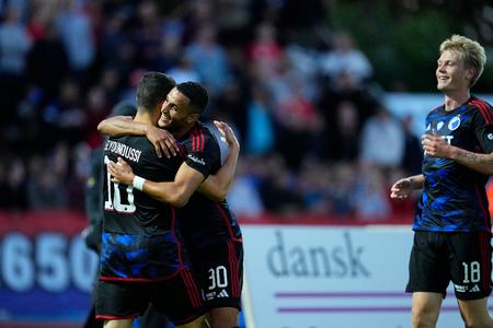 FC København har fortsat maksimumpoint i Superligaen, efter at det fredag blev til en 2-0-sejr over Hvidovre IF i femte spillerunde. Foto: Claus Bech/Ritzau Scanpix