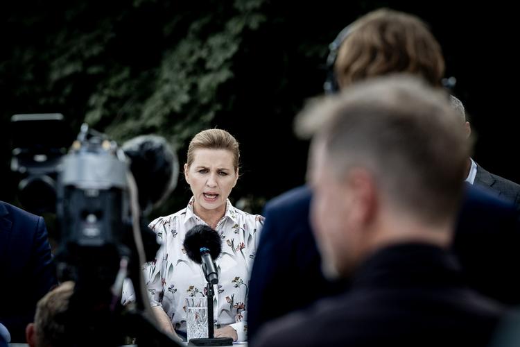 På Socialdemokratiets sommergruppemøde i Horsens fik statsminister Mette Frederiksen mange spørgsmål til regeringens klimapolitik. Foto: Nichlas Pollier