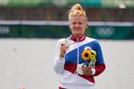 Russiske Hanna Prakatsen vandt sølv ved OL i Tokyo, men hun har skiftet passet ud og stiller op for Usbekistan, når der til september afvikles VM i roning.  Arkivfoto Darron Cummings