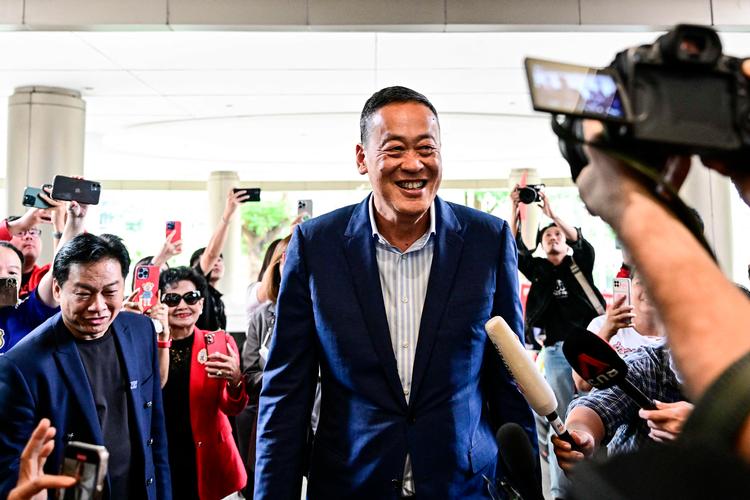 Den 60-årige ejendomsmogul Srettha Thavisin skal stå i spidsen for Thailands nye regering. Foto: Manan Vatsyayana/Ritzau Scanpix