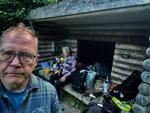 Fra shelteret i Hvidbjerg Klitplantage i Nordjylland med havregrød, alkoholfrie øl og muldtoilet. Hvad mere vil du forlange?    Foto: Per Munch