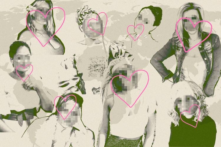 Kyniske kriminelle benytter sig af manipulationsteknikker for at lokke danske mænd og kvinder i en økonomisk fælde med løfter om livslang kærlighed Illustration: Caroline Niegaard. Originalfoto privat