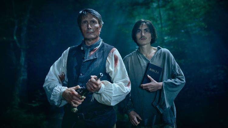 Den danske film 'Bastarden' med Mads Mikkelsen har trukket 200.000 tilskuere i biografen.  Foto: Henrik Ohsten/Zentropa