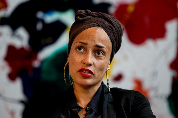 Den britiske forfatter Zadie Smith fotograferet under Louisiana Literature i Humlebæk, 2017.  Foto: Finn Frandsen