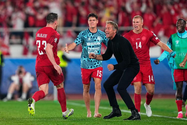     EM-kvalifikationskampen mellem Finland og Danmark på Olympiastadion i Helsinki, søndag 10. september 2023.   Foto: Mads Claus Rasmussen/Ritzau Scanpix