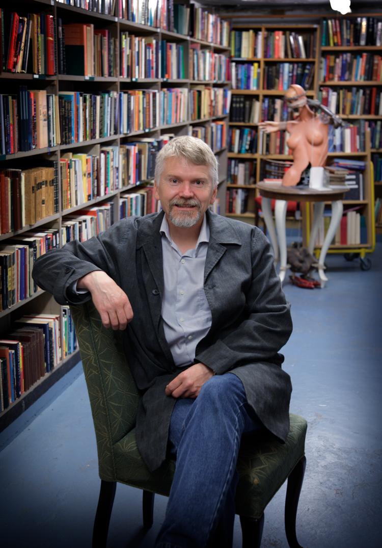 Den islandske forfatter Gyrdir Eliasson modtog Nordisk Råds Litteraturpris for 2011. Billedet stammer fra den gang. Foto: Morten Langkilde