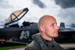  Det er syv år siden, at Danmark endelig besluttede sig for at købe F-35-kampfly. Torsdag fløj danske PLA et af de første fire til Flyvestation Skrydstrup.  Foto: Bo Amstrup/Ritzau Scanpix