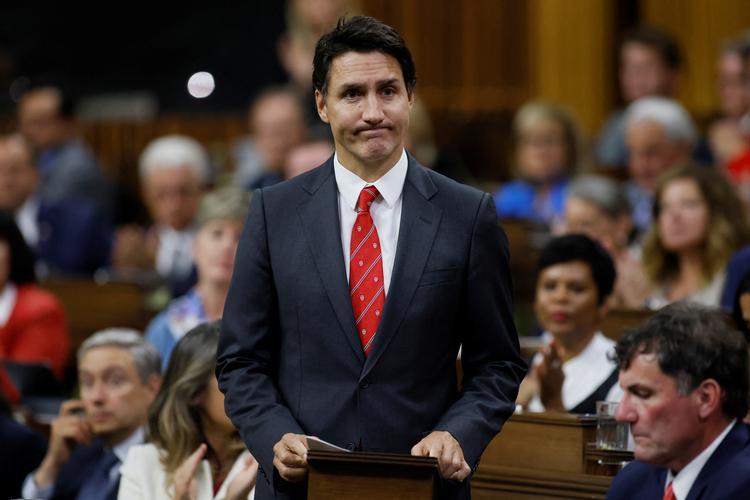 »Beskyttelsen af vores statsborgere og forsvaret af vores suverænitet er fundamental«, siger Justin Trudeau. Foto: Blair Gable/Ritzau Scanpix