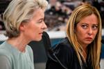 Italiens ministerpræsident, postfascisten Giorgia Meloni, brugte meget af sin valgkamp på at skælde ud på EU. Siden har hun søgt en mere pragmatisk linje. Foto: Handout/Ritzau Scanpix