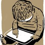 Sundhedsstyrelsen kommer mandag 9. oktober med 8 anbefalinger til skærmbrug. Foto: Mette Dreyer/Politiken-Tegning