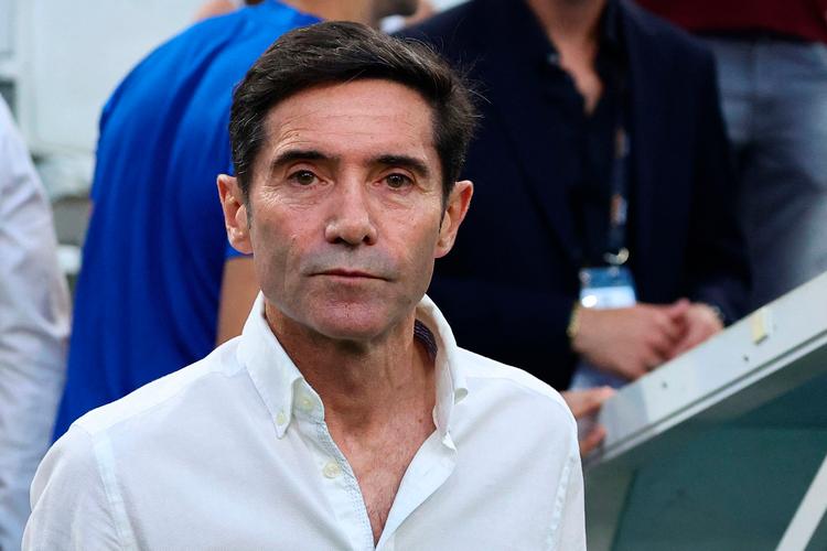Cheftræner i Marseille, Marcelino Garcia Toral, opsagde onsdag sin stilling i kølvandet på en række møder med aggressive tilhængere. Klubben, der er seks uger inde i den nye sæson ligger nr fire i ligaen, og det er ikke godt nok for en række fans. Foto: Clement Mahoudeau/Ritzau Scanpix