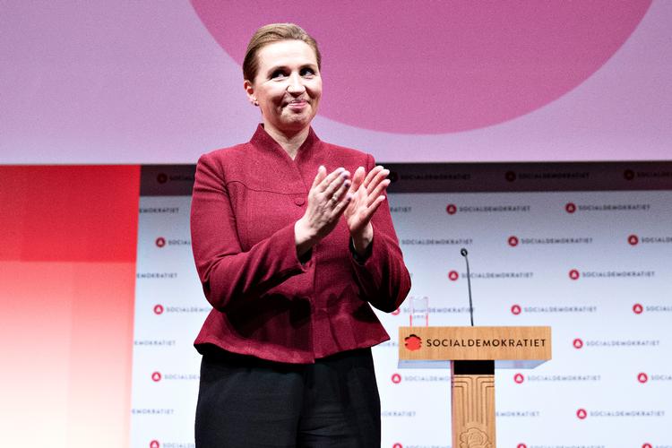 Statsminister og formand Mette Frederiksen efter hendes tale ved Socialdemokratiets Årsmøde 2023 i Aalborg Kongres &amp; Kultur Center, lørdag den 23. september 2023.. (Foto: Henning Bagger/Ritzau Scanpix) Foto: Henning Bagger/Ritzau Scanpix