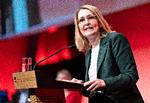 Christel Schaldemose vælges som spidskandidat til Europa-Parlamentsvalget ved Socialdemokratiets Årsmøde 2023 i Aalborg Kongres &amp; Kultur Center, søndag den 24. september 2023.. (Foto: Henning Bagger/Ritzau Scanpix) Foto: Henning Bagger/Ritzau Scanpix