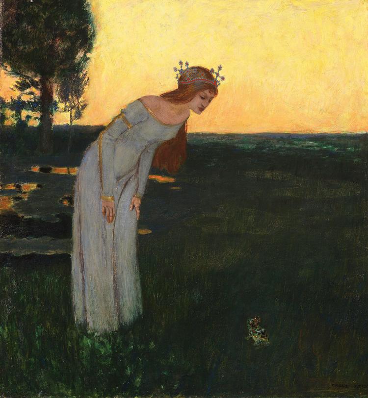 Franz von Stucks 'Gemälde vom Froschkönig' var det maleri, som kunsttyven først stjal. Foto: Wikimedia Commons