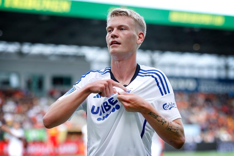 FCKs Orri Oskarsson var igen skarp, da københavnerne slog IF Lyseng med hele 9-0 i Aarhus. (arkivfoto) Foto: Jens Dresling