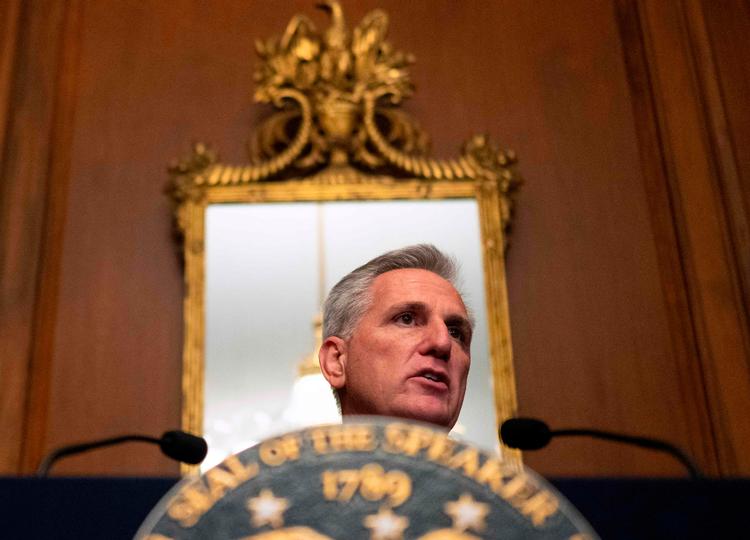 Republikaneren Matt Gaetz vil afsætte formanden for Repræsentanternes Hus, Kevin McCarthy. Foto: Andrew Caballero-reynolds/Ritzau Scanpix