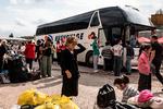 Flygtninge fra Aserbajdsjans lynkrig i Nagorno-Karabakh ankommer til Armenien.   Foto: Diego Herrera Carcedo/Ritzau Scanpix