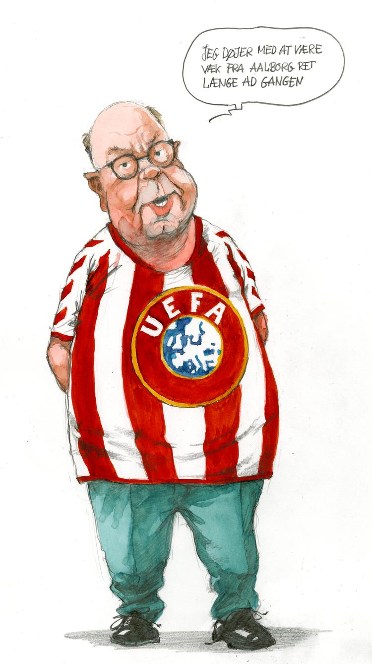 Jesper Møller kan i foråret 2024 fejre, at han har været DBU-formand i ti år og medlem af Uefas eksekutivkomité i fem år.  Foto: Roald Als/POLITIKEN