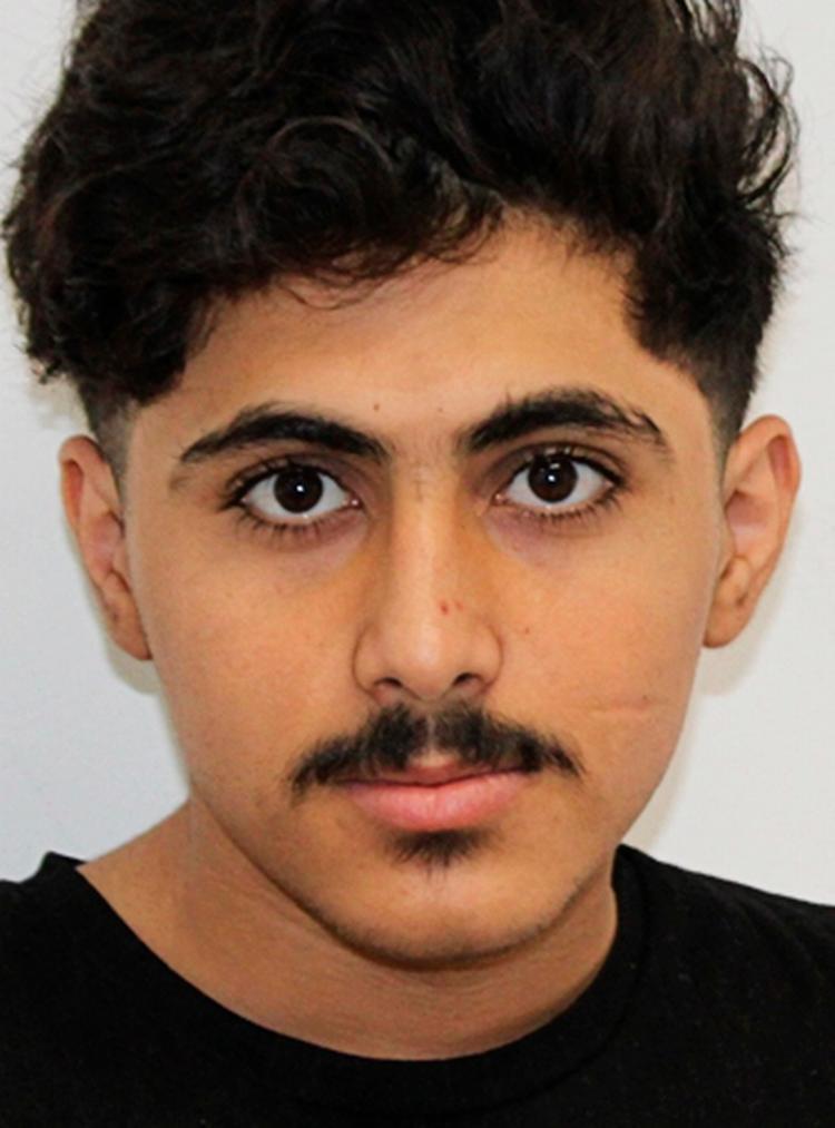 De tyske myndigheders billed af Farhad Tober.  Foto: Politifoto