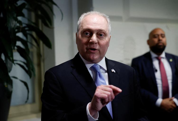 »Der er stadigvæk nogle personer, som har deres egne agendaer«, konstaterede Steve Scalise, da han havde trukket sit kandidatur.  Foto: Evelyn Hockstein/Ritzau Scanpix