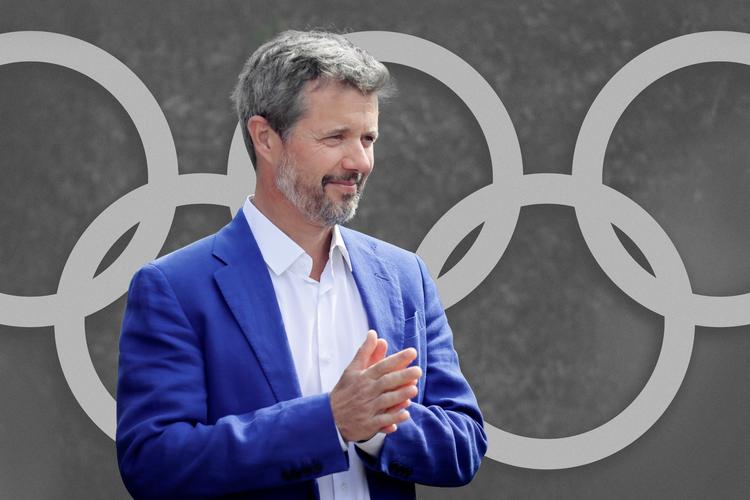 Kronprins Frederik sad 12 år i Den Internationale Olympiske Komité, men trak sig kort før IOC-sessionen i sommeren 2021. To år før hans valgperiode udløb. Fotomanipulation. Originalfoto Jens Dresling