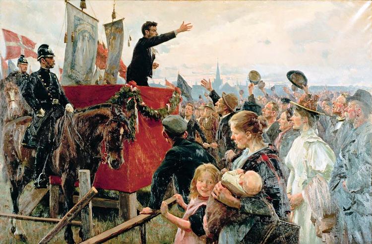 Louis Pio var kendt som en talentfuld agitator, da socialismen slog rødder i Danmark. Foto: wikimedia commons
