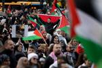 Over hele verden er der blevet afholdt propalæstinensiske demonstrationer. Således også på Nørrebrog i weekenden.  Foto: Finn Frandsen