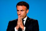 »Det er virkelig afgørende, at Israel handler målrettet i Gaza, det vil sige ved at bekæmpe terrorisme og uden at bringe civiles liv i fare«, siger Emmanuel Macron.  Foto: Ludovic Marin/Ritzau Scanpix