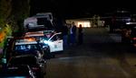 Politiet afspærrer en vej, som fører til Matthew Perrys hjem. Foto: -/Ritzau Scanpix