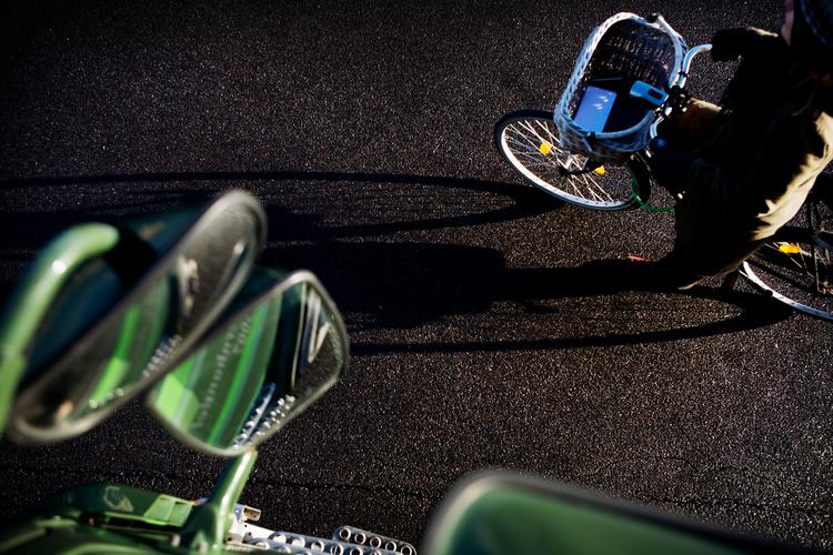 En kvindelig cyklist er mandag morgen blevet påkørt i et sving ved Nyborg, oplyser Fyns Politi. Billedet er et modelfoto og ikke fra ulykken.   Foto: Martin Lehmann