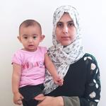 Den danske statsborger Mona Ibrahim Abu Sharr og hendes familie er fanget i Gaza. Privatfoto 